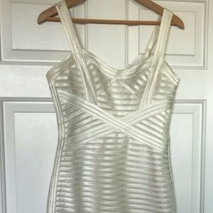 BCBG off white mini dress